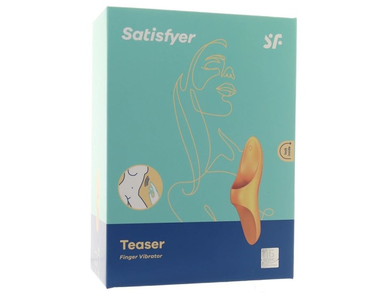 Wibrator masażer na palec Satisfyer Teaser Finger żółty - 7